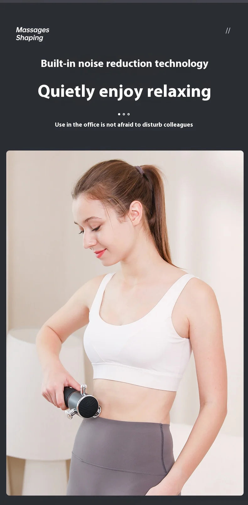 Multi-function Fascia Release Instrument Three-dimensional High-frequency Vibration 4 Massage Areas Full Body Massage 3 Gear