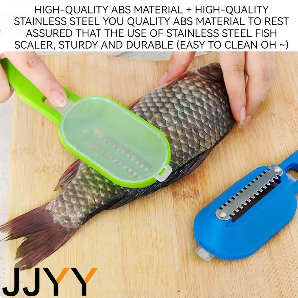Fish Skin Brush Fast Remove Fish Scale Scraper Planer Tool Fish Scaler Fishing Knife Cleaning Tools Kitchen Cooking Accessorie
