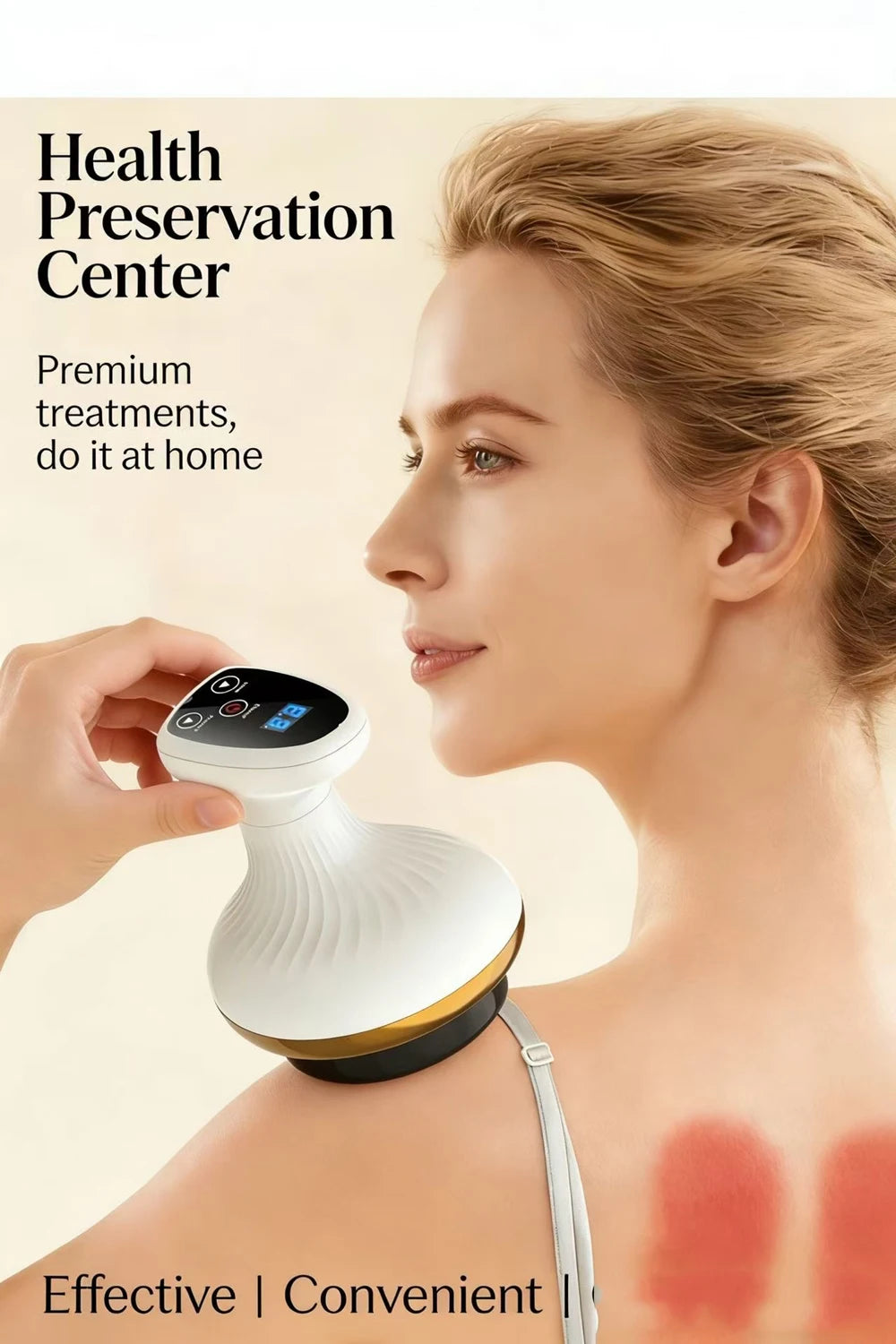 Electric Massage Meridian Brush, Universal Body Mud Scraping, Cupping Scraper, Abdominal and Back Massager, for Home Use