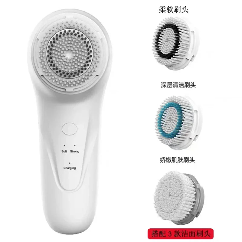 Cleansing Soft Hair Electric Face Brush Facial Men's and Women's Face Washing Beauty Household Pore Cleaning