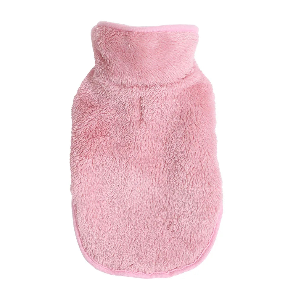 Pet Cat Clothes Fleece Reversible Jacket Sweater For Cats Dogs Soft Fleece Winter Warm Kitten Puppy Padded Vest Apparel Costume