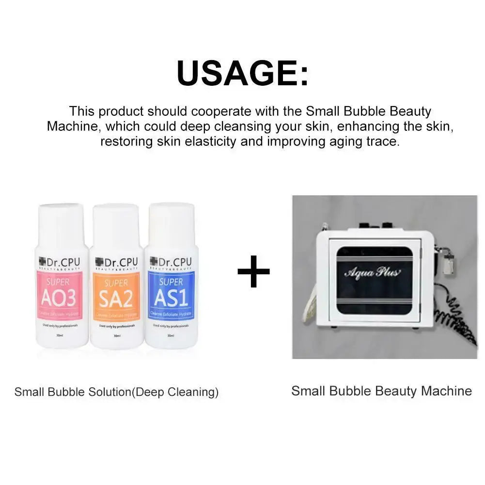 Face Deep Cleaning Aqua Serum Peeling Solution Skin Essence Product for Hydro Facial Dermabrassion Beauty Machine (30ml=800ml)