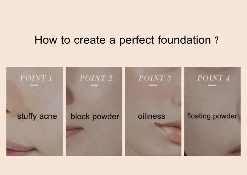 UODO Matte Face Make Up Liquid Foundation Primer Oil Control Hydrating Moisturizing Concealer Skin Care Long-lasting
