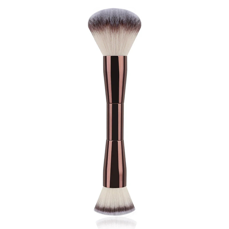 3 styles Double-headed Makeup Brush With Soft Bristles Foundation Brush Blush Brush BB Cream Makeup Brush Portable Makeup Tool