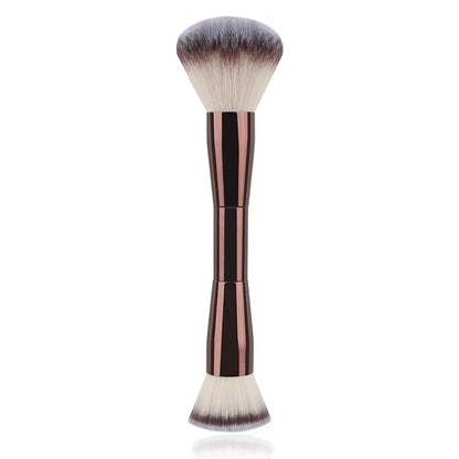3 styles Double-headed Makeup Brush With Soft Bristles Foundation Brush Blush Brush BB Cream Makeup Brush Portable Makeup Tool