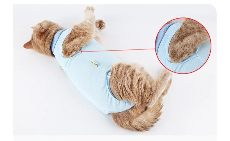 Pet Anti-licking Sterilization Cat Surgery Suit for Small Medium Dog Vest Four-legged Jumpsuit Puppy Kitten Clothes Chihuahua