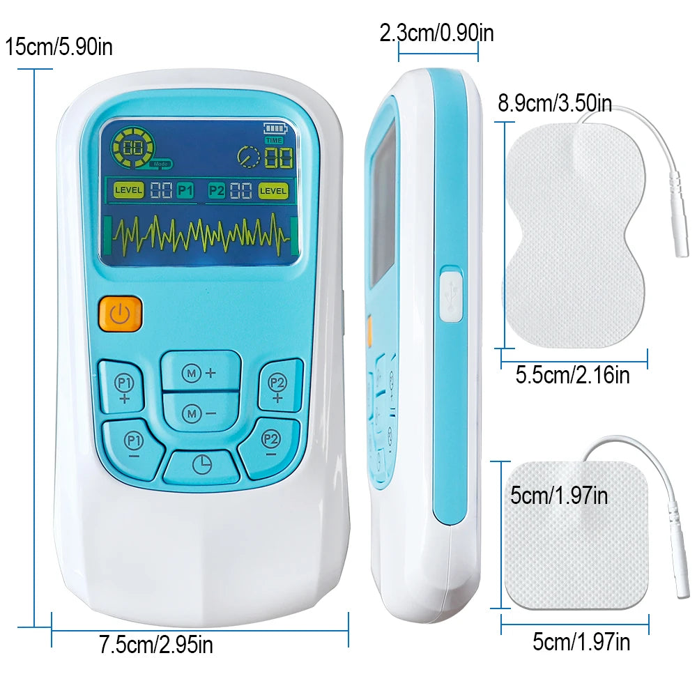 25 Modes 50 Levels EMS Tens Electroestimulador Muscular Massager Neck Shoulder Back Pain Relief Electric Physiotherapy Massage