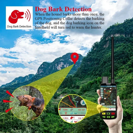 Eseek GPS Hunter Dog Tracker for Hunting Dogs Pet Training Supplies With Handheld And 2 Training Collars