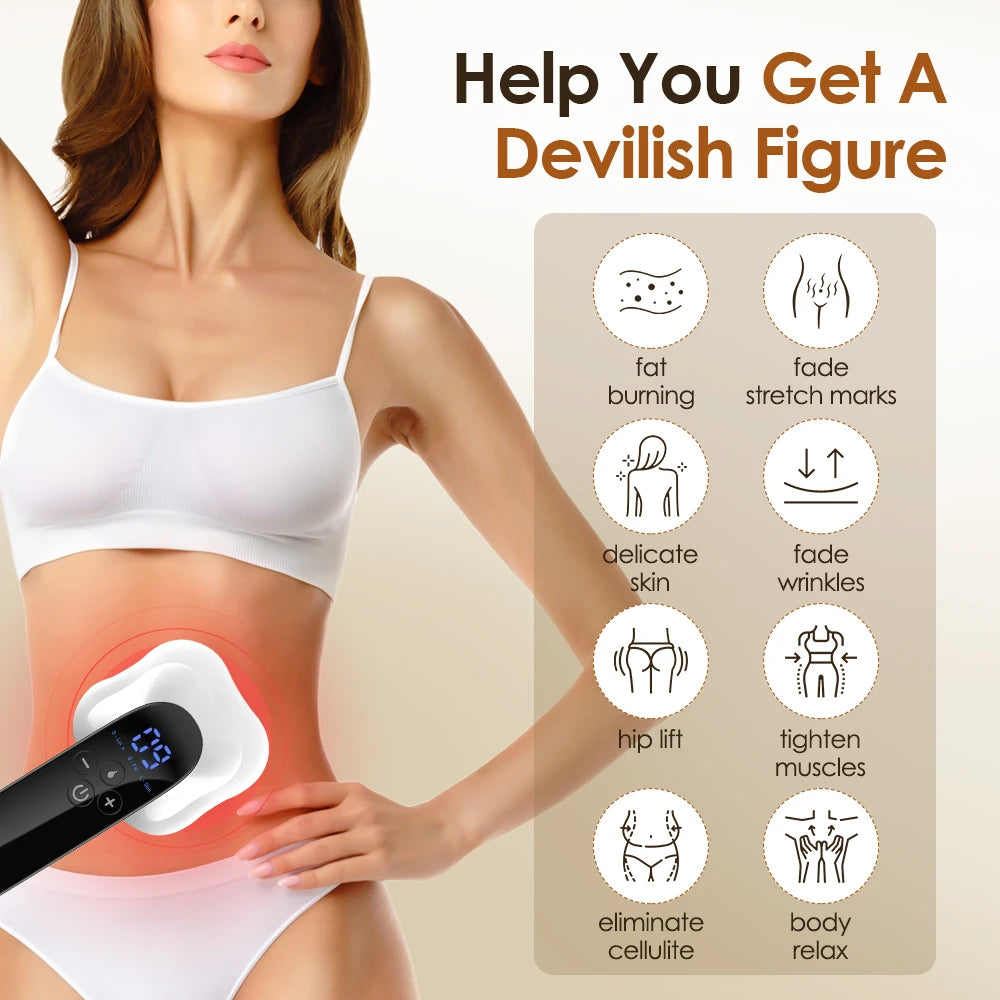 EMS Abdominal Massager For Leg Arm Waist Slimming Fitness Belly Fat Burning Body Contouring Home Beauty Sculpting Tighten Device