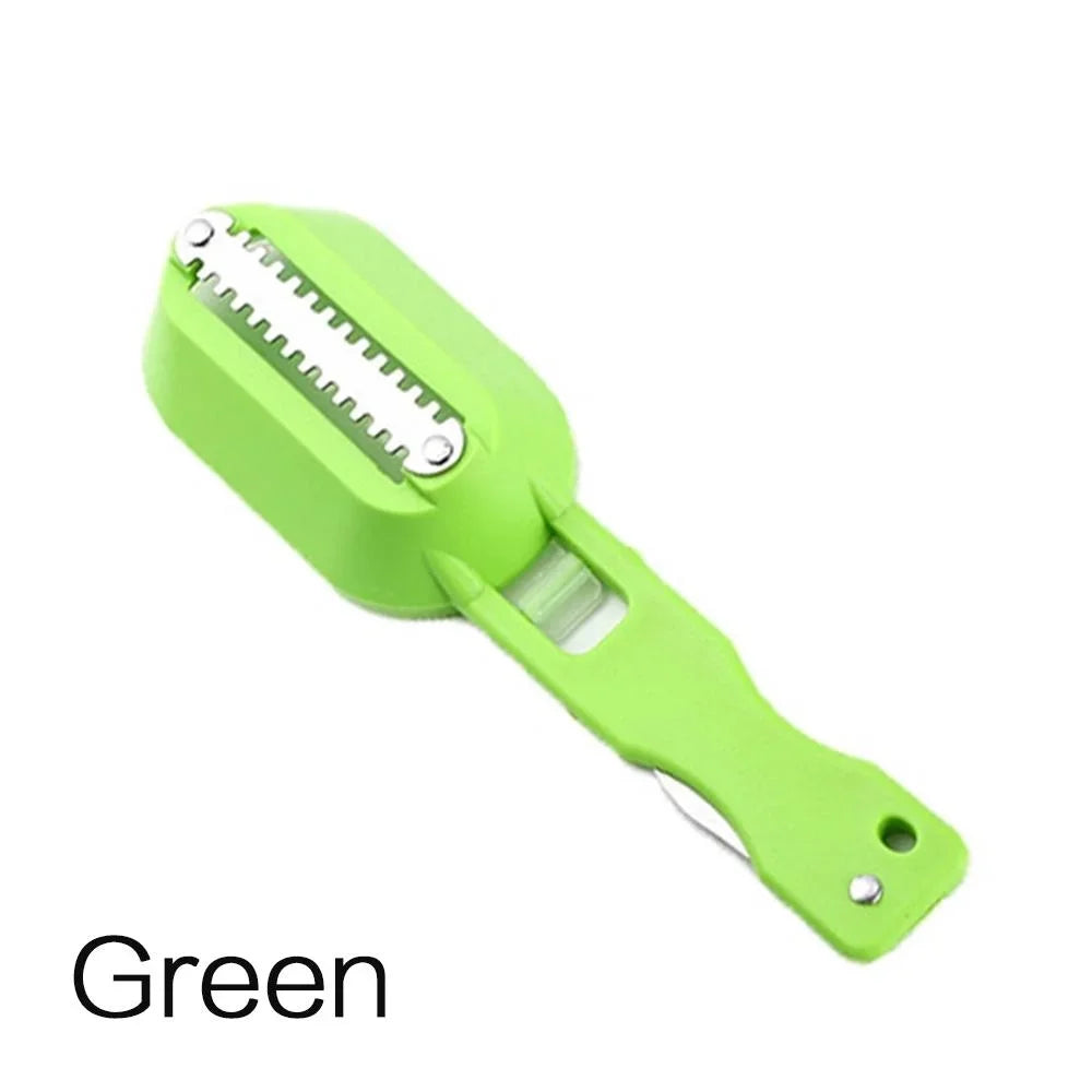 Fish Skin Brush Fast Remove Fish Scale Scraper Planer Tool Fish Scaler Fishing Knife Cleaning Tools Kitchen Cooking Accessorie