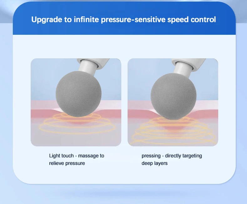 Fascia gun with 12 massage heads, muscle massage gun, new mini massager for relaxing and tapping muscles