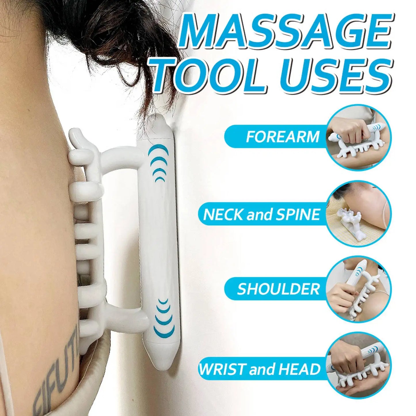Fascial Release Massager Fascia Massage Tool Manual Relieve Fatigue Deep Tissue Fascia Massaging Tool for Neck Shoulders Calves