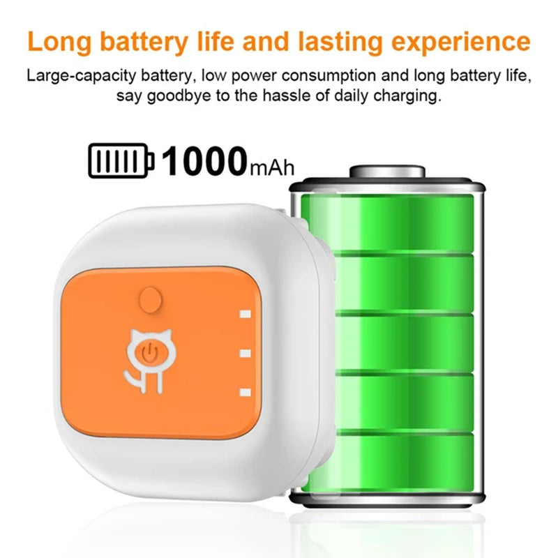 Mini Pet GPS Tracker Global 4G LTE Smart Anti Lost Device with SOS Alert and Geo Fence History Route for Cats Dogs iOS Android