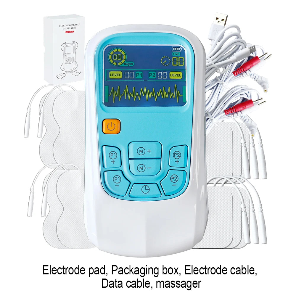 25 Modes 50 Levels EMS Tens Electroestimulador Muscular Massager Neck Shoulder Back Pain Relief Electric Physiotherapy Massage