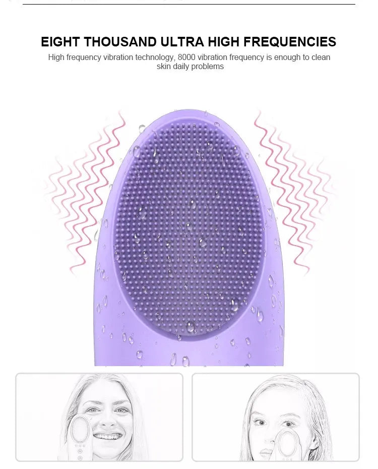 Wholesale 4 In 1 Logo Waterproof Pore Deep Cleaning Machine Soft Silicones Facials Cleansers Brush Electrics