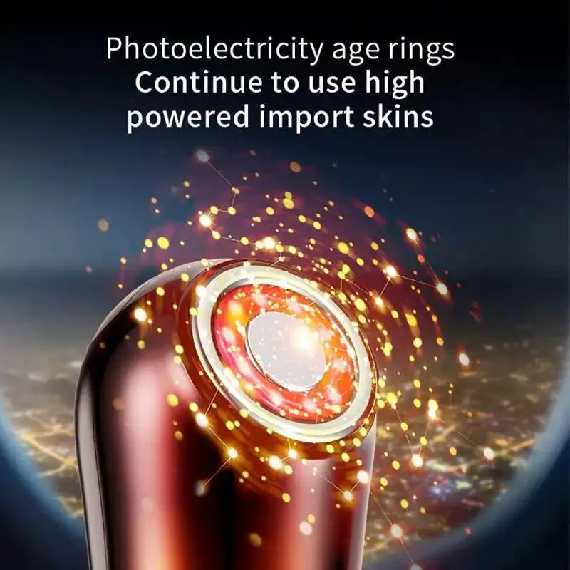 At-Home Microcurrent Facial Device with Light Therapy – Anti-Aging Skin Tightening Massager