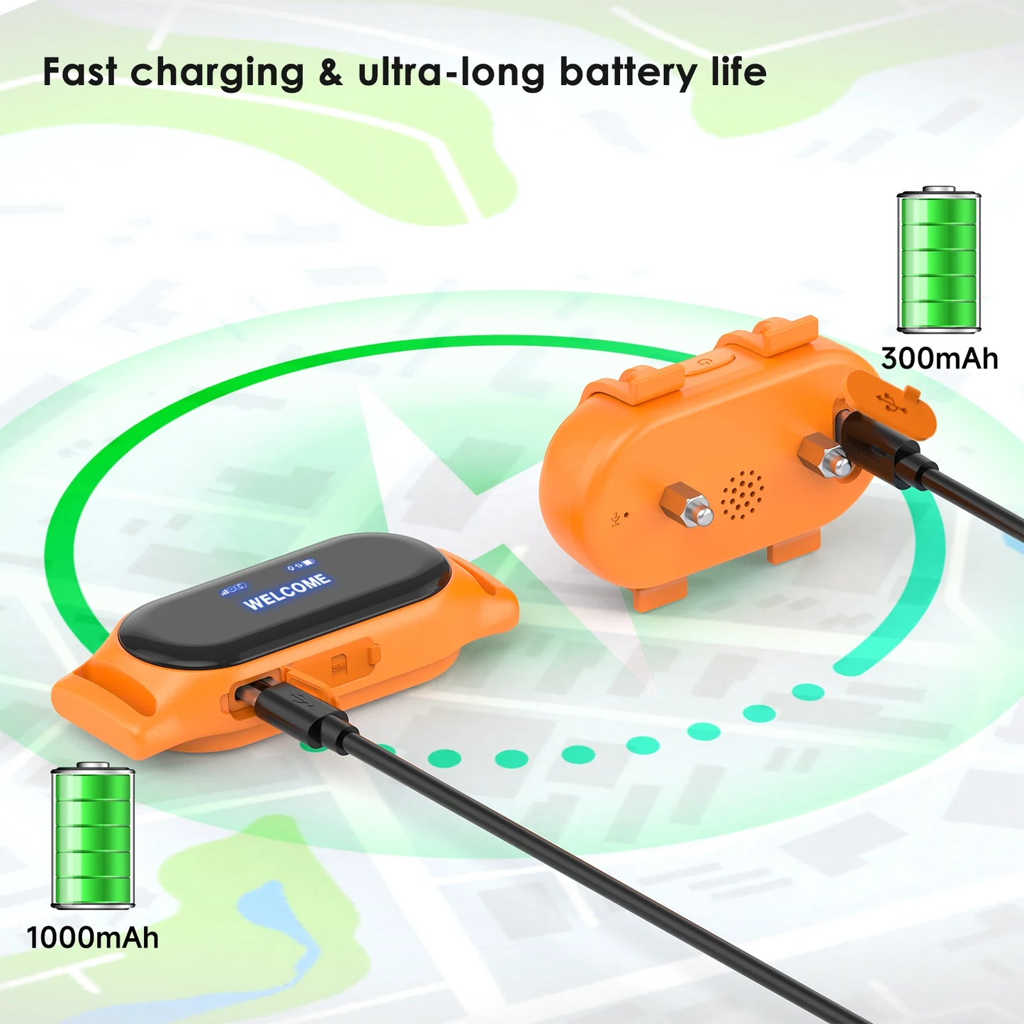 2026 Real-Time GPS Pet Collar Tracker Health Monitoring & Step Counting for Dogs and Cats