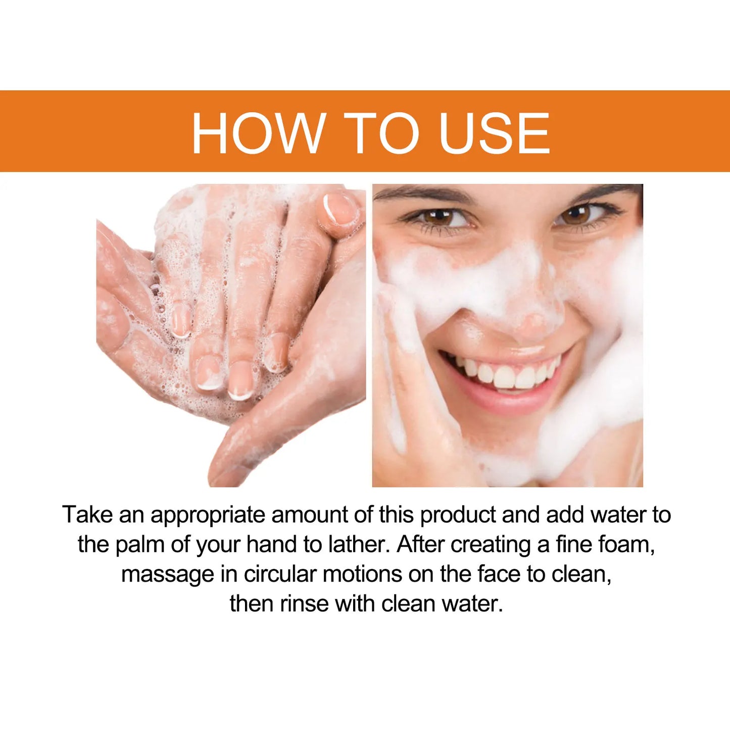 Turmeric Facial Cleanser Deeply Cleanses and Repairs The Skin Barrier Moisturizes Shrinks Pores Oil Control Blackheads Face