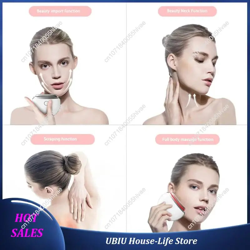 Electric Facial Massager With 3 Levels Of Heating And Anti-Aging, Neck And Face Lifting-Best Selling