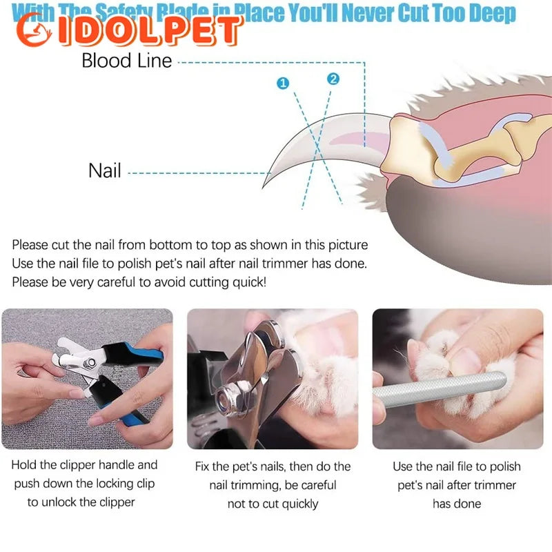 Pet Nail Clipper with Safety Guard for Dogs & Cats My Store 2