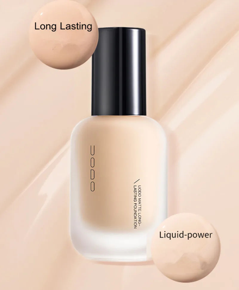 UODO Matte Face Make Up Liquid Foundation Primer Oil Control Hydrating Moisturizing Concealer Skin Care Long-lasting