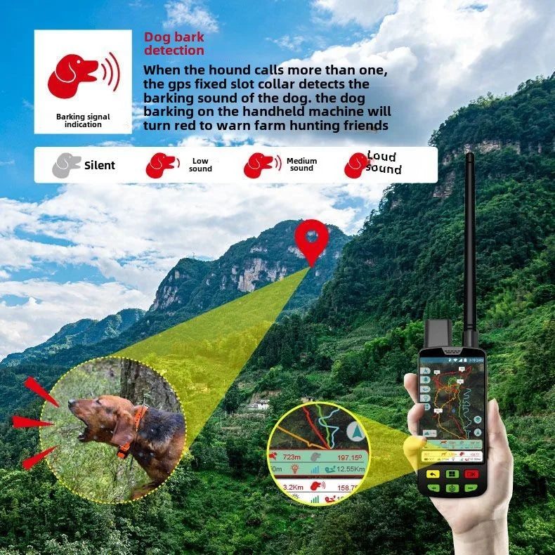 Eseek GPS Hunter Dog Tracker for Hunting Dogs Pet Training Supplies With Handheld And 2 Training Collars