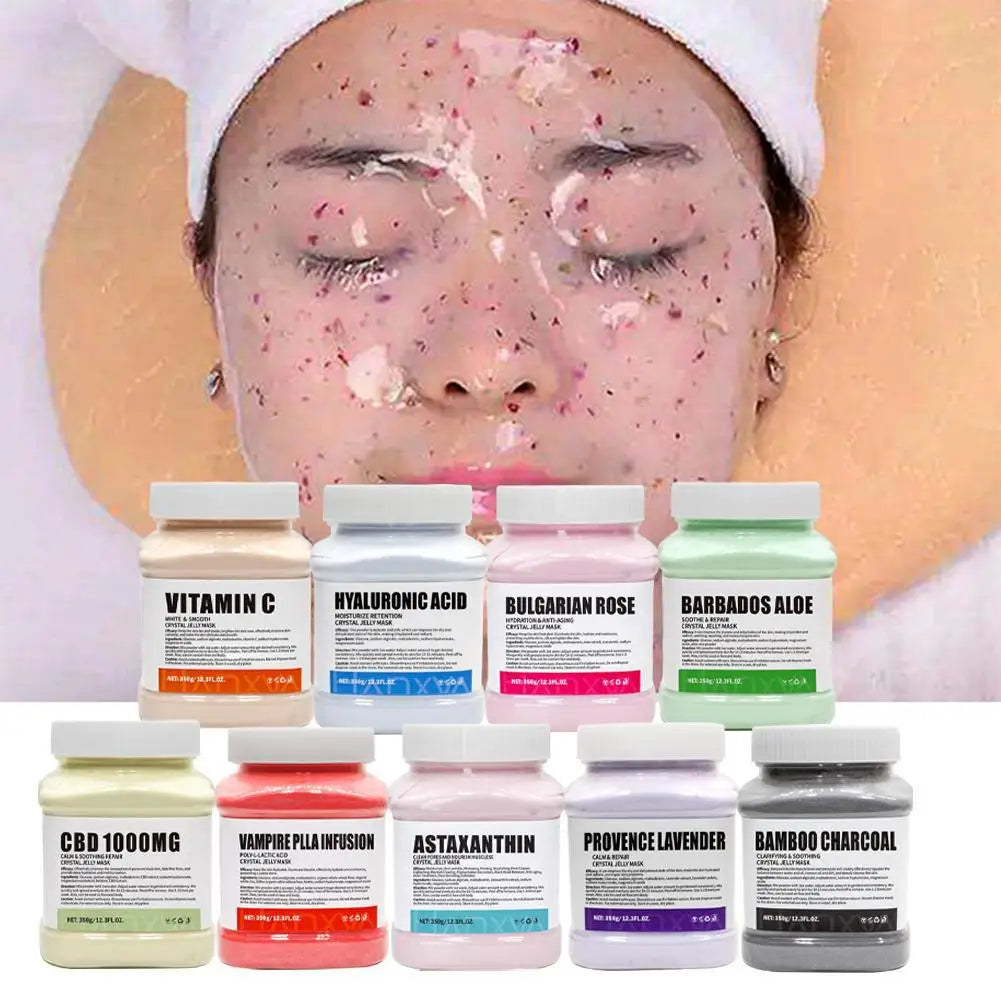 Jelly Mask for Facial Professional Rose Smooth Face Mask Skin Care, Hydrated Nourished Hydro Jelly Mask Powder,Gel Peel Off Mas