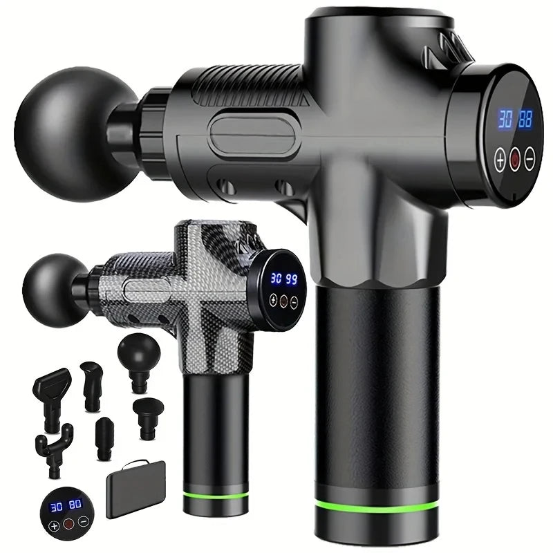 Fascia Gun Professional Fascia Gun Muscle Massager LCD Intelligent Variable Speed Vibration Electric Fascia Gun