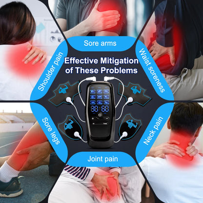 Microcurrent Muscle Stimulator Ems Pulse Massage Physiotherapy Device Muscle Training Slimming Machine Massager Pain Relief