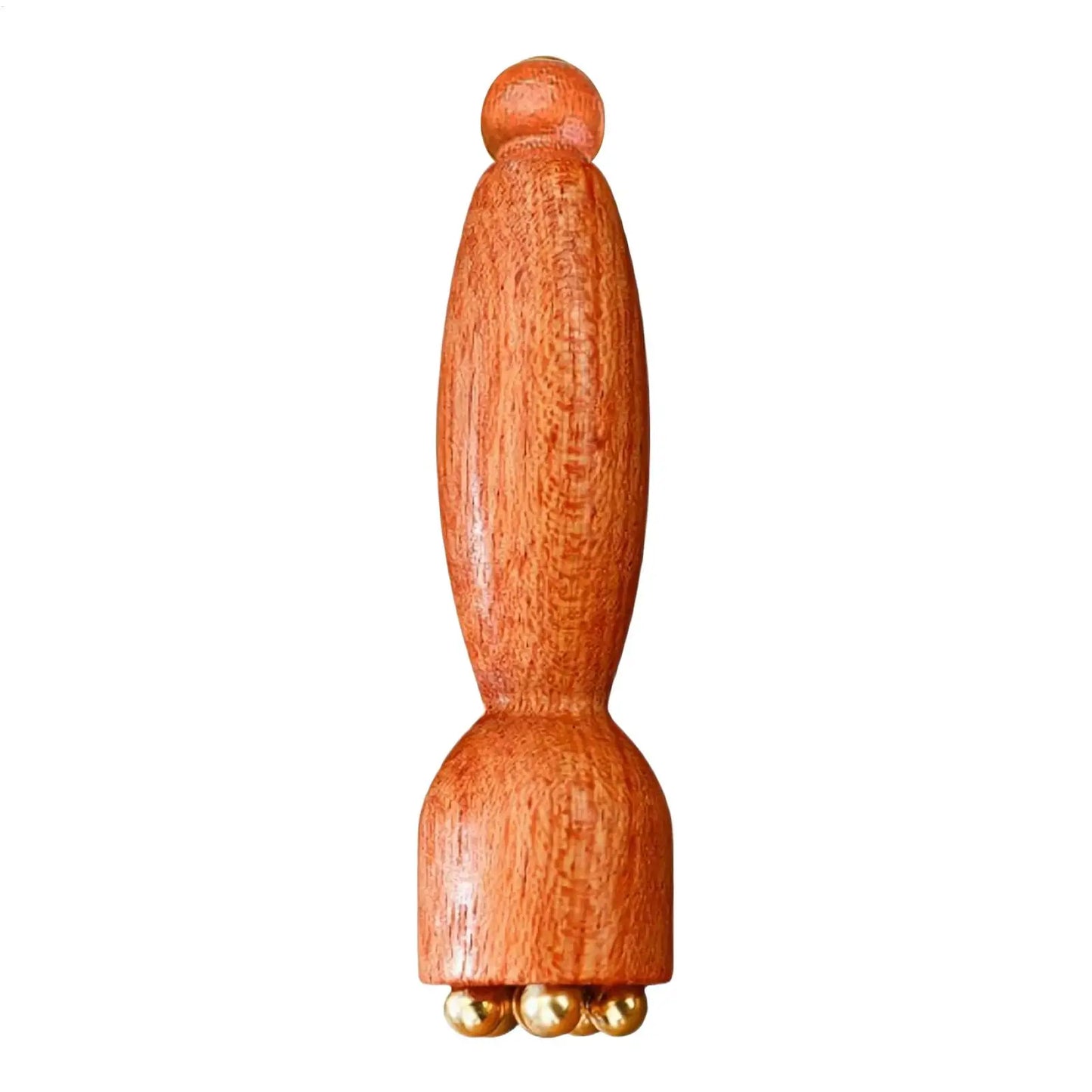 Facial Massager Lotus Seedpod Beauty Brass Bead  Rosewood Facial Gua Sha Tool Eye Relaxation Meridians Point Acupoint Massage