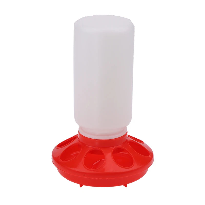 [F] Poultry Thickened Feeder And Drinker Water Food Dispenser Automatic Chicken Birds Chick Waterer Feeding Bucket Container