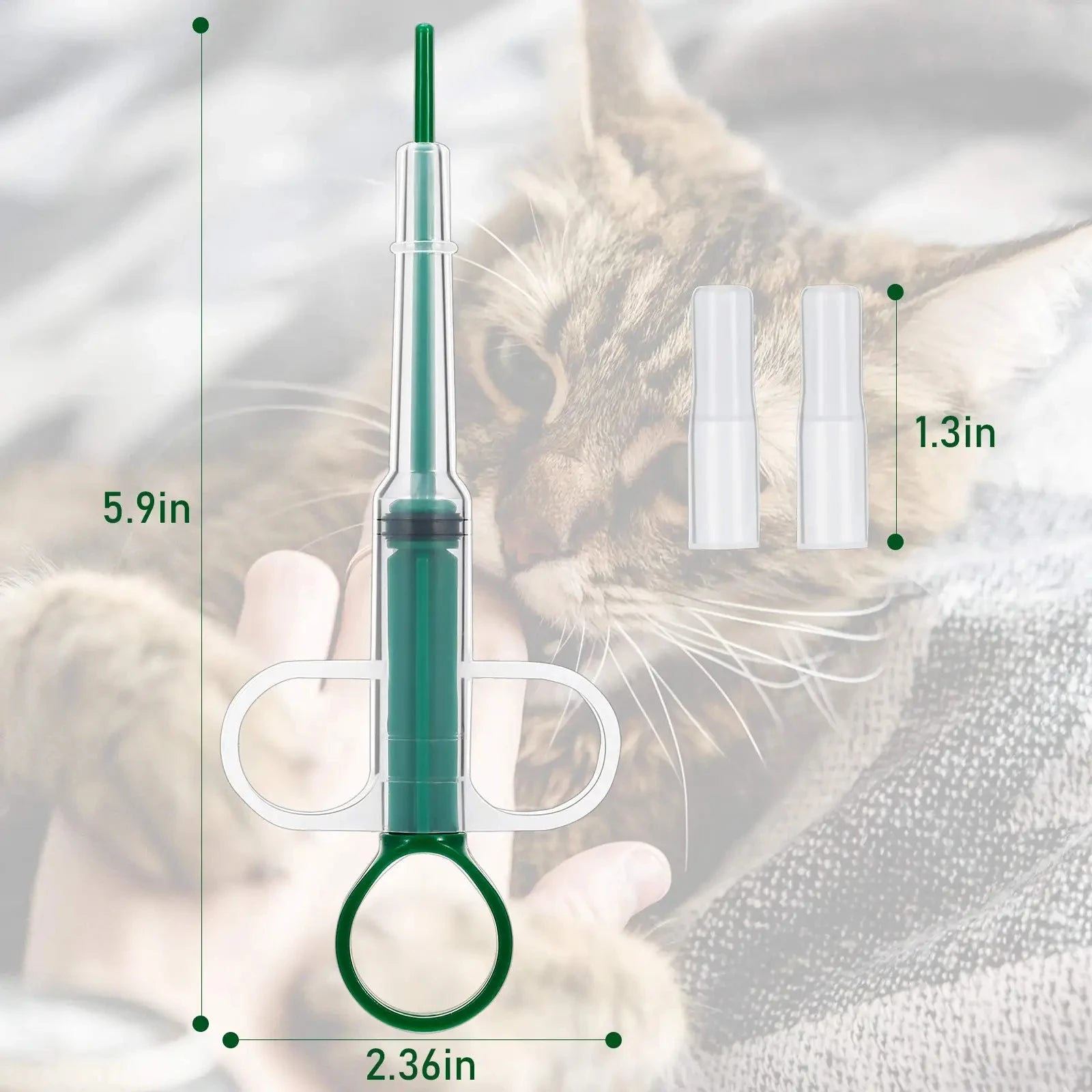 Pet Medication Dispenser, Pressing Feeding Stick for Cats and Dogs, Eating Pills, Pills, Medication Artifacts, Pet Sickness Care Dureve