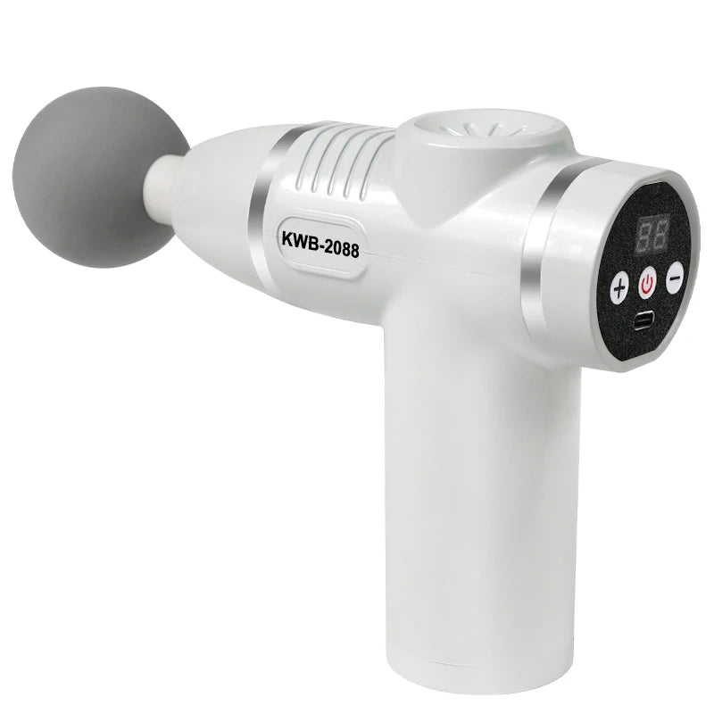 Fascia gun with 12 massage heads, muscle massage gun, new mini massager for relaxing and tapping muscles