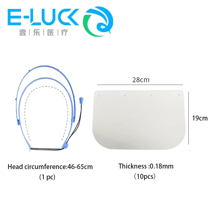 Dental Protective Face Shield Detachable Face Shield Dental Protective Face Detachable Full Anti-Fog Dustproof Replacement Cover