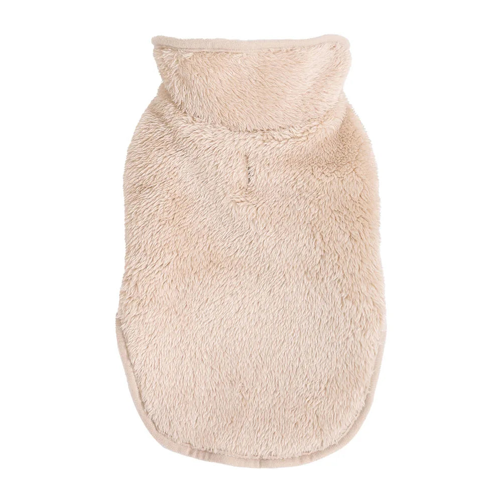Pet Cat Clothes Fleece Reversible Jacket Sweater For Cats Dogs Soft Fleece Winter Warm Kitten Puppy Padded Vest Apparel Costume