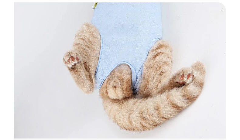 Pet Anti-licking Sterilization Cat Surgery Suit for Small Medium Dog Vest Four-legged Jumpsuit Puppy Kitten Clothes Chihuahua