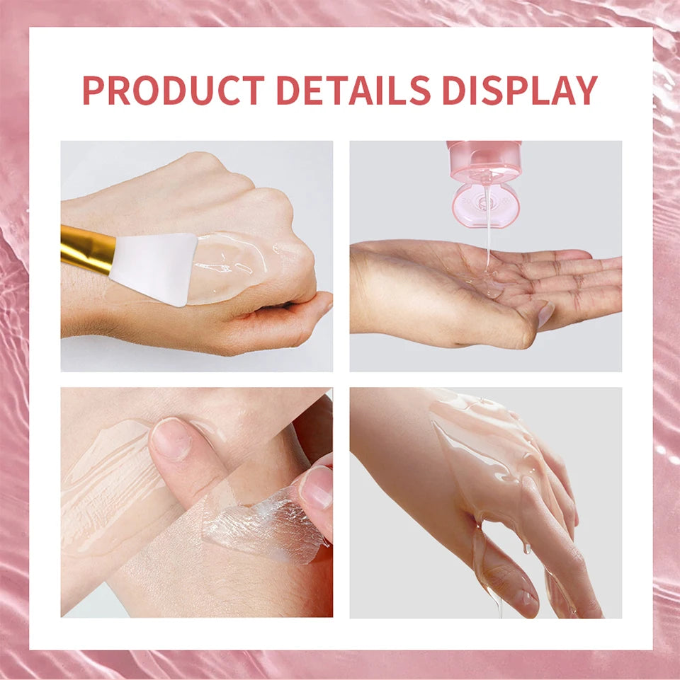 Collagen Facial Mask And Brush Set Rejuvenates Moisturizes Brightens Skin For Glowing Elasticity Korean Face Care Treatment