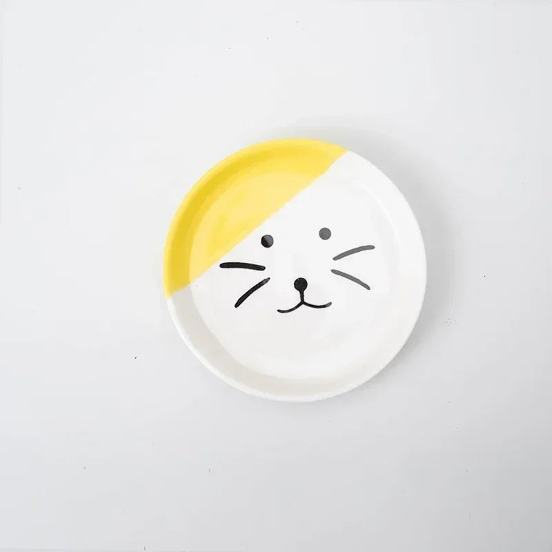 Pet Stand Bowl Ceramic Cat Food Bowl High Foot Raised Feeding Bowl For Cats Dogs Outdoor Drinking Feeding Pet Supplies Daily Use