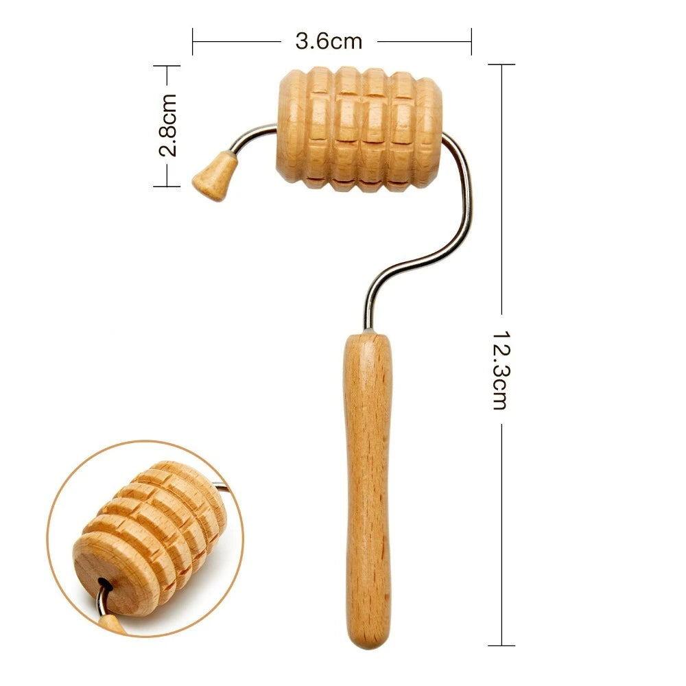 6/7/8Pcs/Set Wooden Facial Massage Tools Scraping Board Roller Face Massager Kit Durable Anti-Aging Facial Care Kit Skin Care