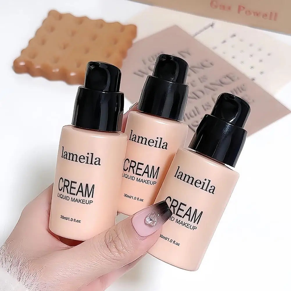 Matte Liquid Foundation Effective Concealer Moisturizing Long-lasting Waterproof Sweat-resistant Makeup Professional Cosmetics