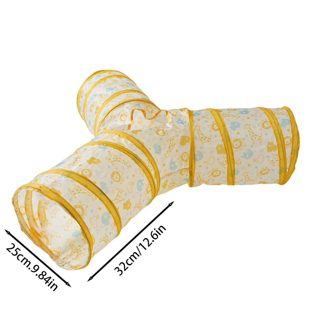 Cat Tunnel Pet Tube Collapsible Play Toy Indoor Outdoor Kitty Puppy Toys for Puzzle Exercising Hiding Training Dureve