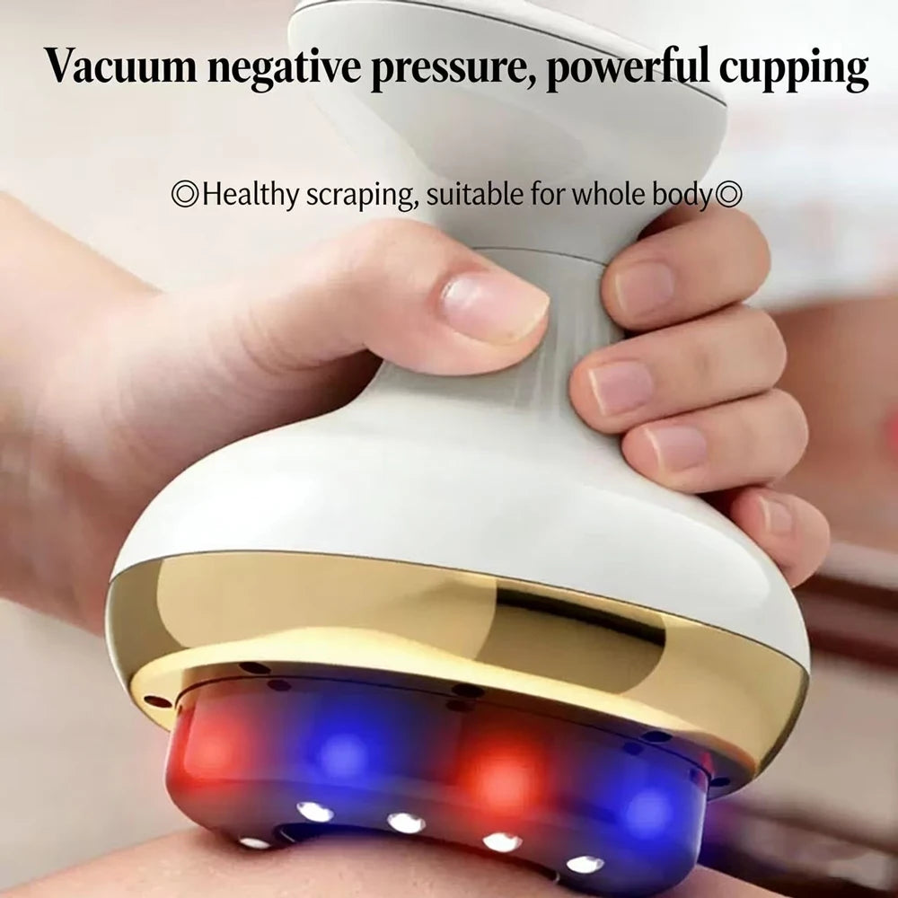 Electric Massage Meridian Brush, Universal Body Mud Scraping, Cupping Scraper, Abdominal and Back Massager, for Home Use
