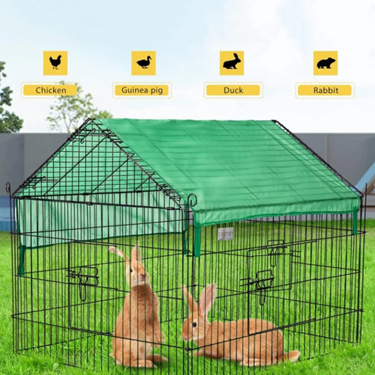 Foldable and Detachable Outdoor Poultry Cages Multifunctional Farm Animal Supplies Large Chicken Coop Walk-in Poultry Run