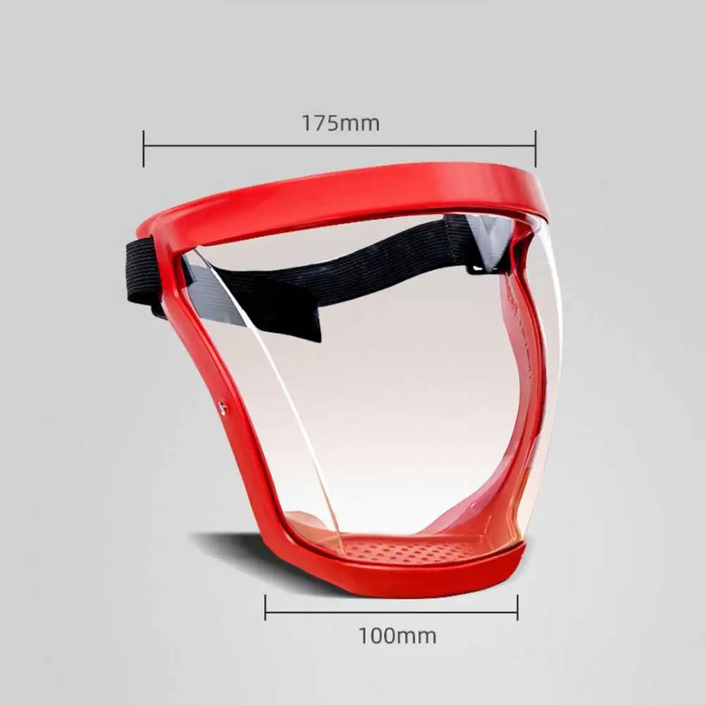 Full Face Shield Transparent Safety Mask With Filthers Oil-splash Proof Eye Facial Anti-fog Head Cover Work Protection Glasses