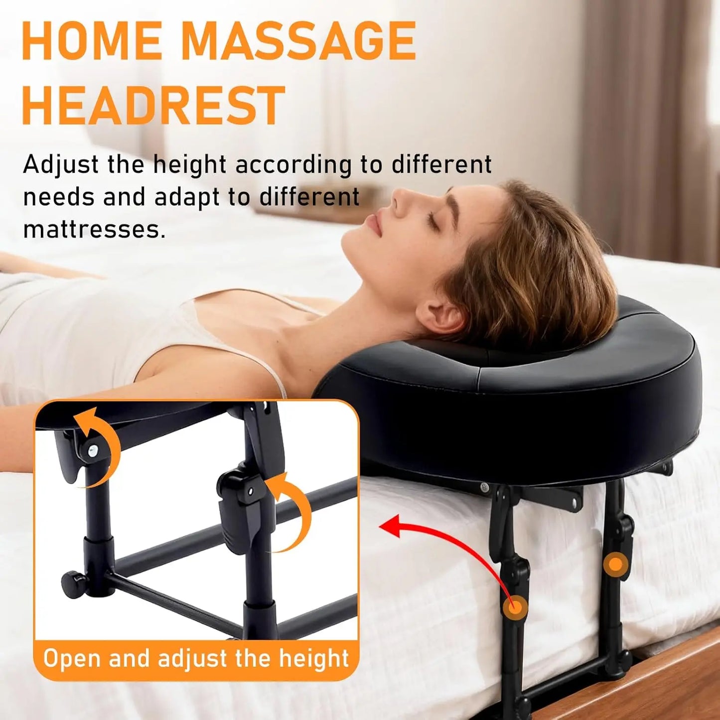 Massage Face Down Pillow Salon SPA Massage Bed Head Rest Kit for Mattress Equipment Adjustable Head Cradle Support for Mattress