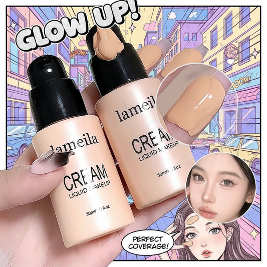 Matte Liquid Foundation Effective Concealer Moisturizing Long-lasting Waterproof Sweat-resistant Makeup Professional Cosmetics