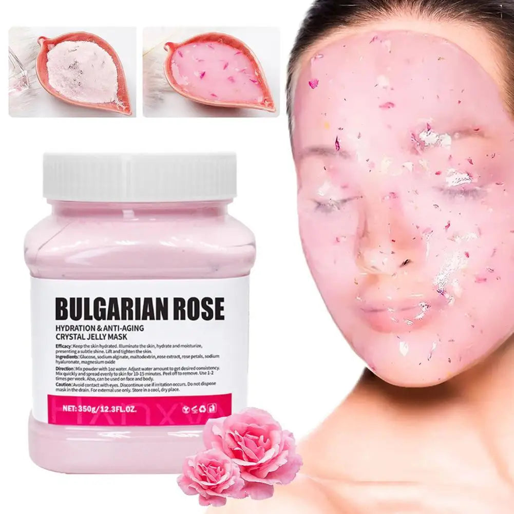 Jelly Mask for Facial Professional Rose Smooth Face Mask Skin Care, Hydrated Nourished Hydro Jelly Mask Powder,Gel Peel Off Mas