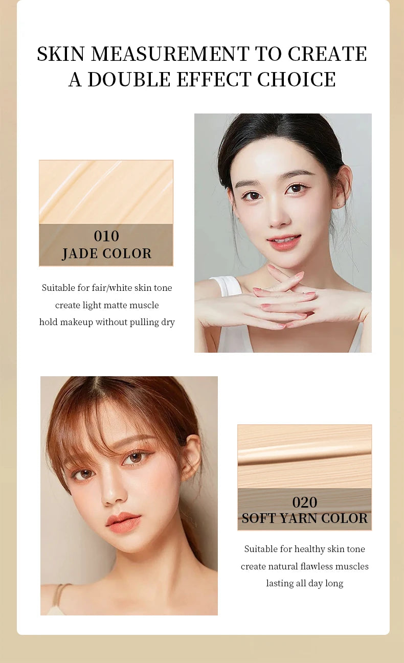 MACKANDY Serum Liquid Foundation Long-lasting Makeup, Full Coverage with Matte Finish, Radiant Formula for All Skin Types Vegan