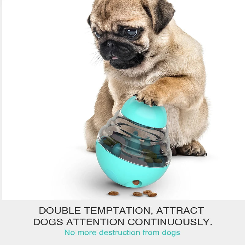 Dog Interactive Food Dispenser Toys Small Dogs Cats Pet IQ Training Improve Kitten Puppy Slow Shaking Leak Feeder Food Container