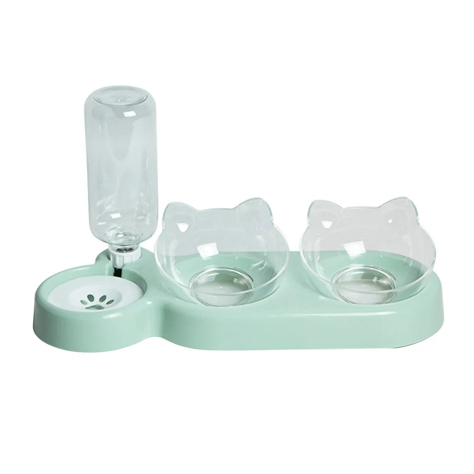 3K Pet SuppliesElevated Bowls For Cats And DogsDurable Double Cat And Dog Bowl FeedersElevated Cat Feeding And Drinking Supplies